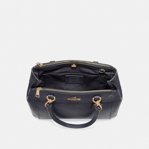❌SOLD❌ NWT COACH Mini Brooke Carryall  Black/Gold - Picture 3 of 6